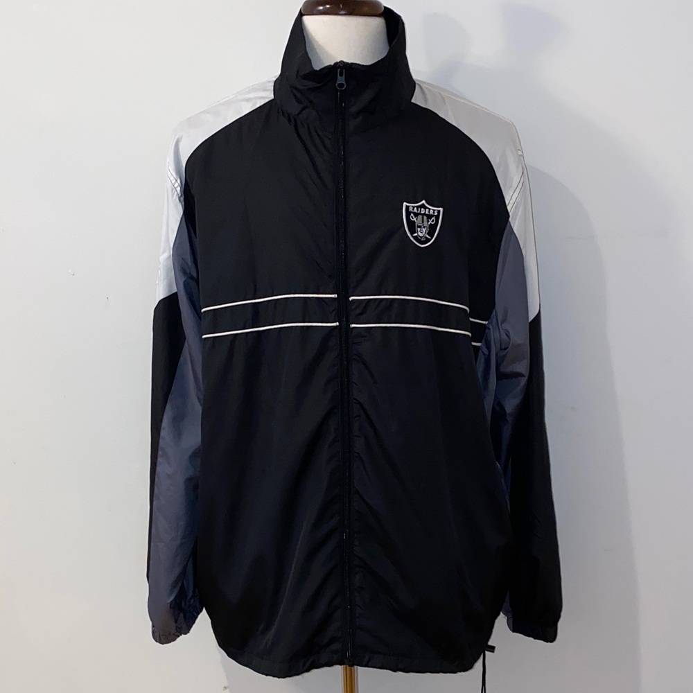 Vintage Dunbrooke Sports Illustrated Oakland Raiders Windbreaker Size XL
